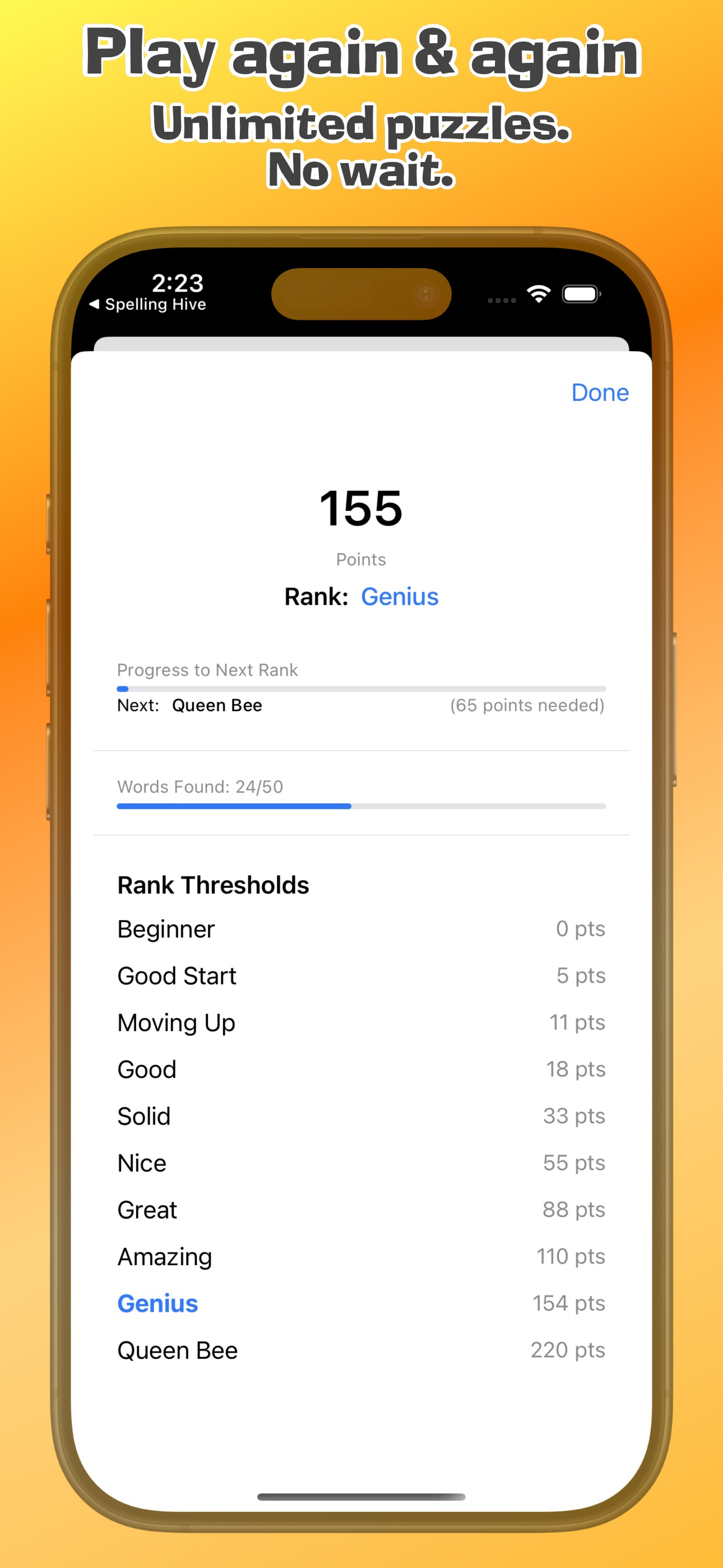 SpellingHive Gameplay Screenshot 3